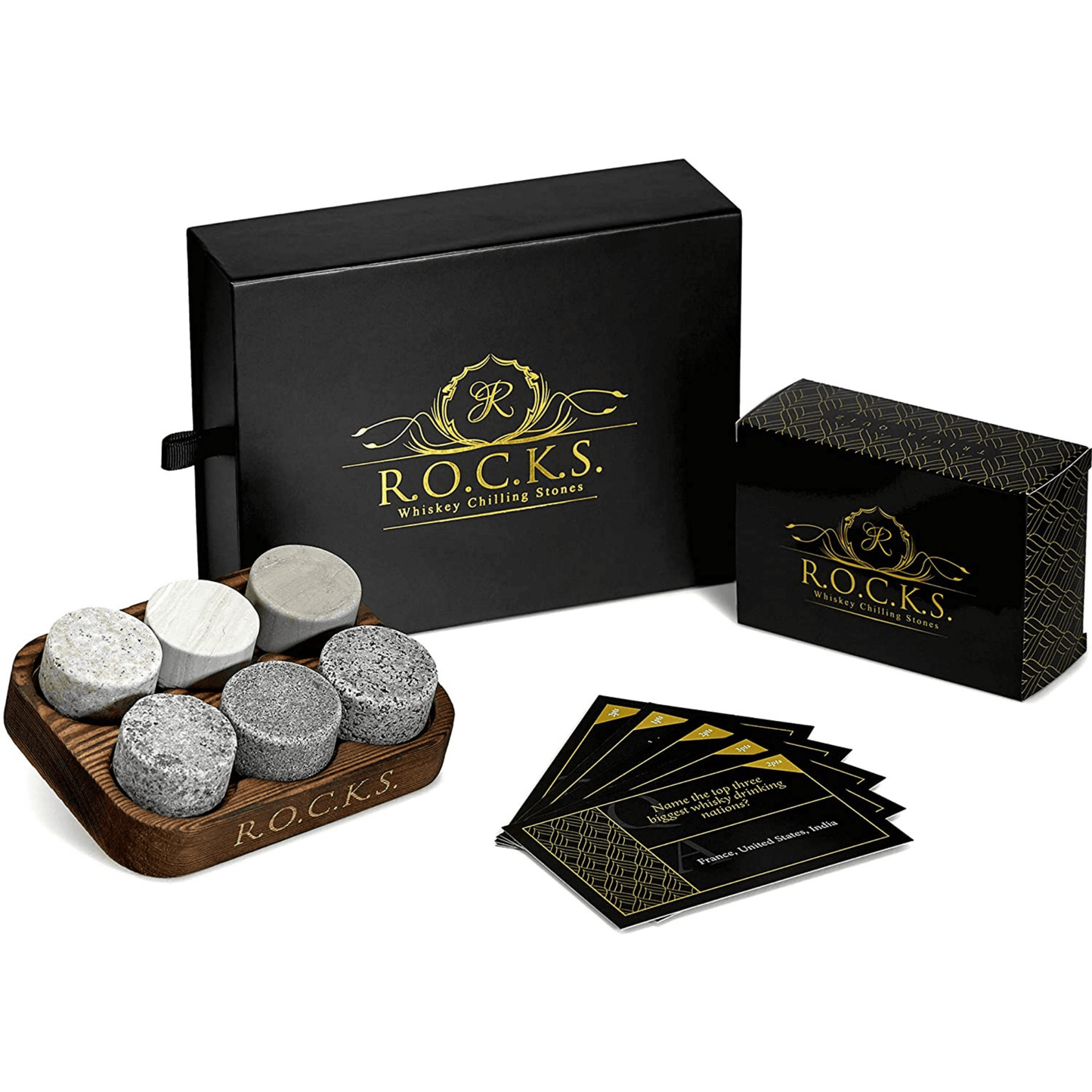 The Original Rocks x Whiskey Trivia Quiz Gift Set - 100 Q&A