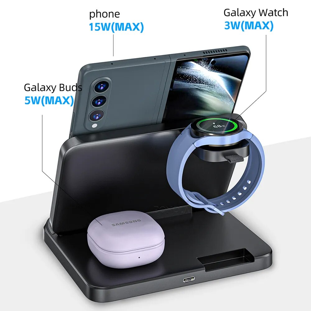 Qi Fast Wireless Charging  for Galaxy Watch/EarBuds