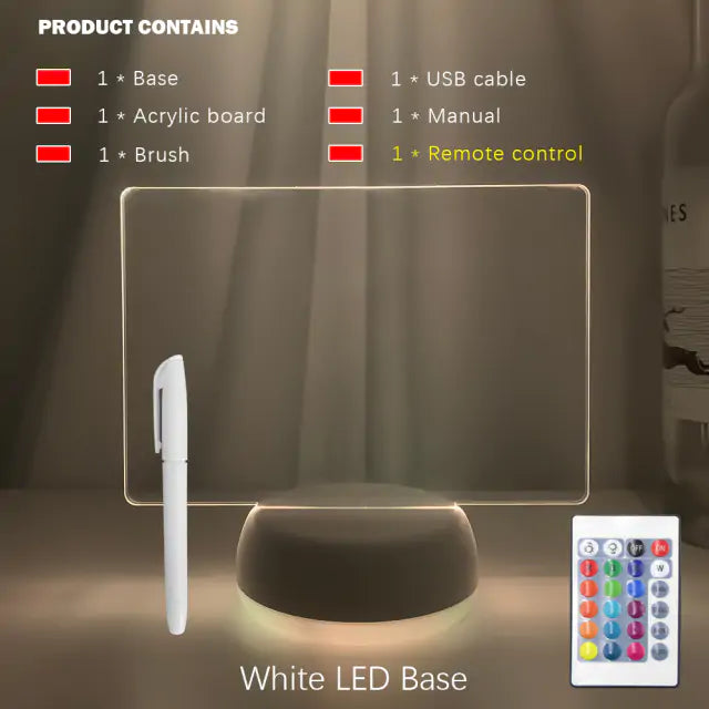 Rewritable Night Light